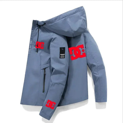 Nueva chaqueta impermeable de pesca para hombre de DC, primavera/otoño, sudadera con capucha, cortavientos, ropa deportiva, prendas de abrigo.