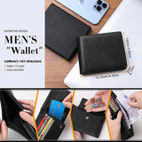 Wallets for Men Multi-functional RFID Blocking Slim Wallet with 15 Credit Card Holders