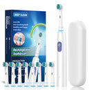 Rotation Electric Toothbrush with 8 Brush Heads Fast Charging Toothbrushes 5 Modes Rechargeable Toothbrush for Adult Oral Care