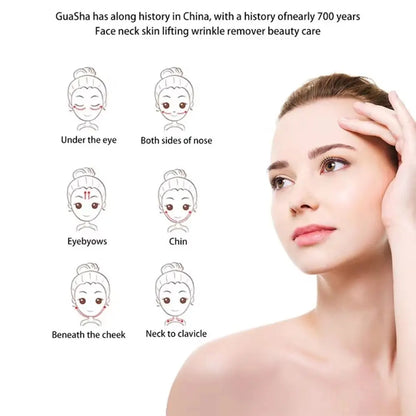 New Stainless Steel Gua Sha Scraper Heart Shape Universal Face Massager Guasha Massage Tool for Facial Beauty Eye Massage