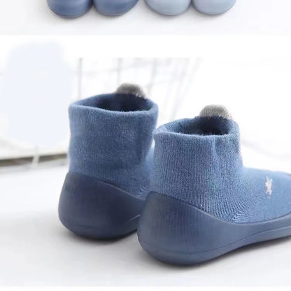 Cute and Comfy Cotton Newborn Baby First Walkers Socks Baby Soft-Soled Indoor Casual Shoes Breathable and Non-Slip Baby Shoes