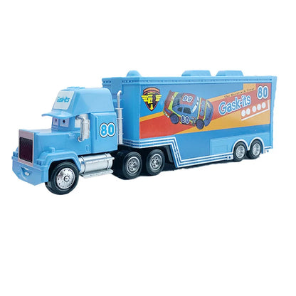 Disney Pixar Cars 2 3 Juguetes Rayo McQueen Camión Jackson Storm Tío Mack 1:55 Camión de fundición Modelo de remolque Niño niños Regalo