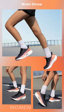 Baasploa Women Professional Running Shoes Outdoor Carbon Plate Non Slip Sports Shoes Female Casual Breathable Jogging Sneakers