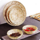 Vegetable Food Storage Basket Bread Fruit Desktop Decoration Kitchen Storage Tray Supplies Round Dustpan Decorative Egg Basket