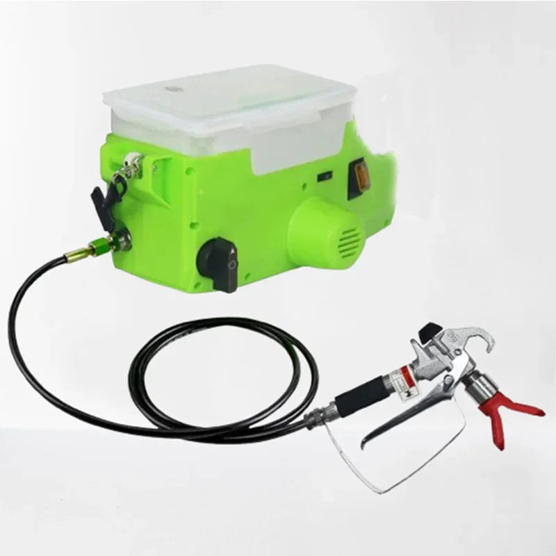 Pulverizador de pintura sin aire de mochila, 1,7 l, 21 V, portátil, eléctrico, para uso doméstico, recargable para recubrimientos. 