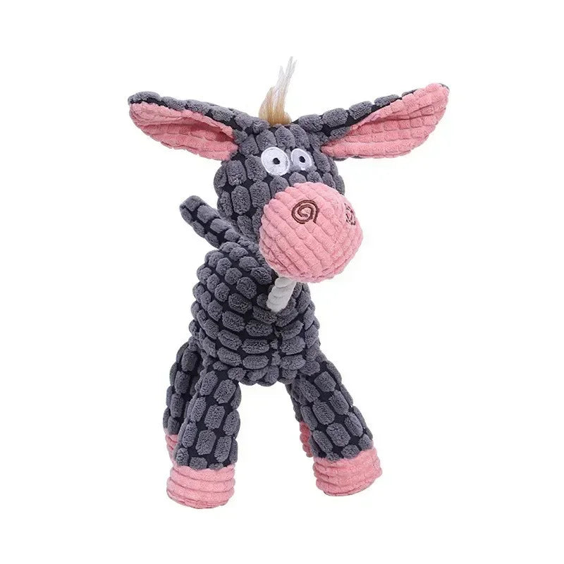 Pelúcia Corduroy Toy Dog, Forma Animais, Mordida Resistente, Brinquedos Squeaky, Pet Products, Acessórios de treinamento, Pequenos e Grandes Cães