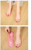 Beach Flip Flops for Women Thong Sandals Summer Jelly Shoes Girls Transparent Slides Solid Fashion PVC Flat Non-Slip Slippers