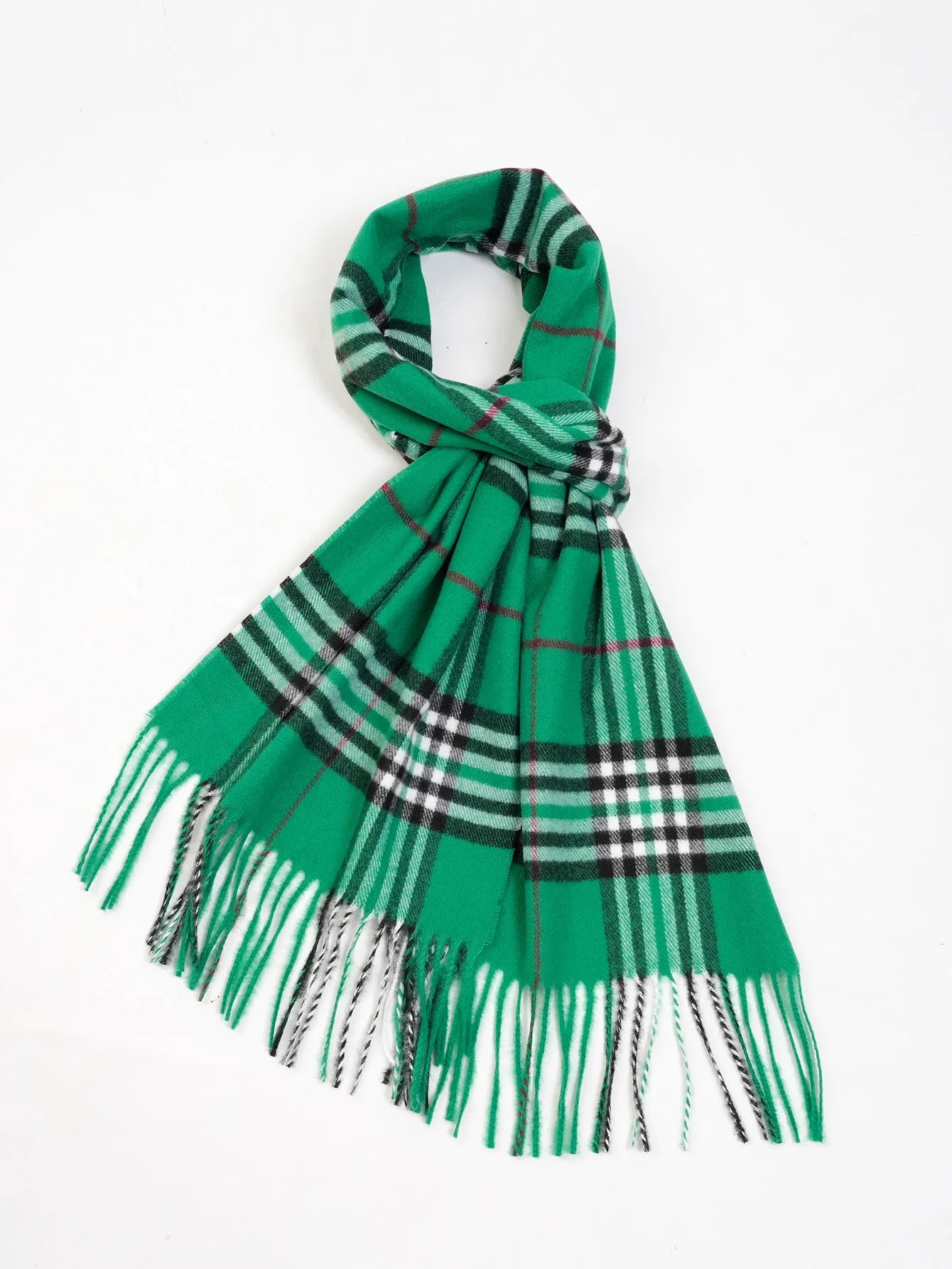 Bufanda tipo chal para hombre con tacto de cachemira cálido a cuadros de Edimburgo, bufanda a cuadros escoceses de estilo preppy