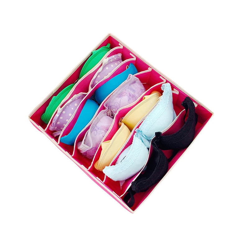 Organizador para ropa interior, calcetines, sujetadores, pantalones, bufandas, corbatas, caja de almacenamiento, organizador de cajones para armario, estuche plegable para organizador de ropa interior.