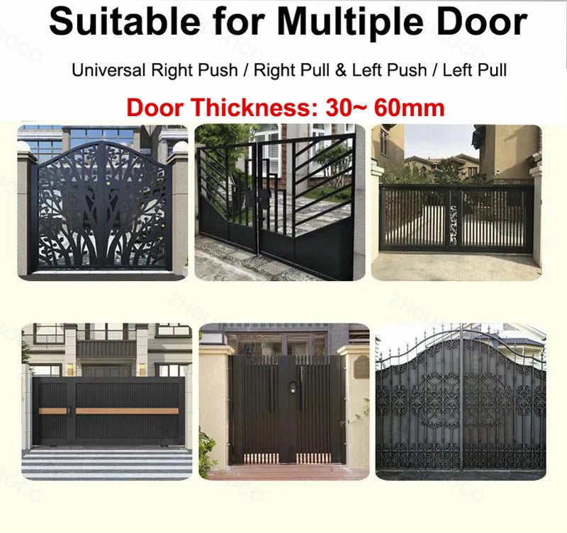 Tuya WIFI Double Side Fingerprint Lock Waterproof Outdoor Gate Passcode Rfid Card Keyless Smart Door Lock