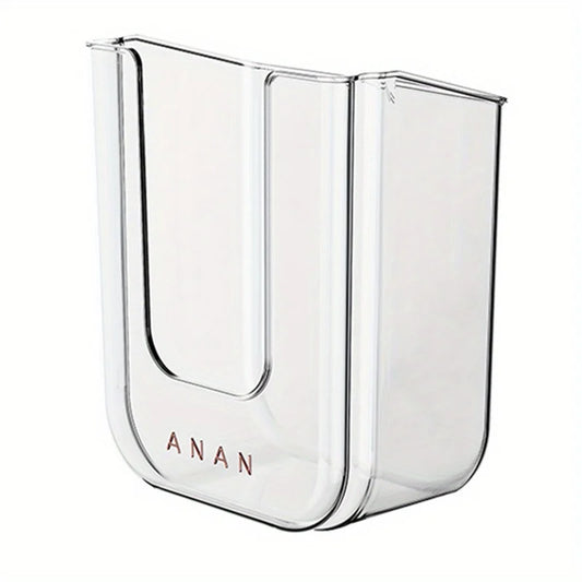 Wall-Mounted Wet Wipe Dispenser, Self-Adhesive Plastic Holder, with Large Opening, for Bathroom Tissue Storage Box Organizer