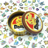 Juego de cartas Spot It Dobble Juego Pokemon Pikachu con caja de metal One Piece Doraemon Friends Party Jr Hip Juego de mesa para niños Regalos
