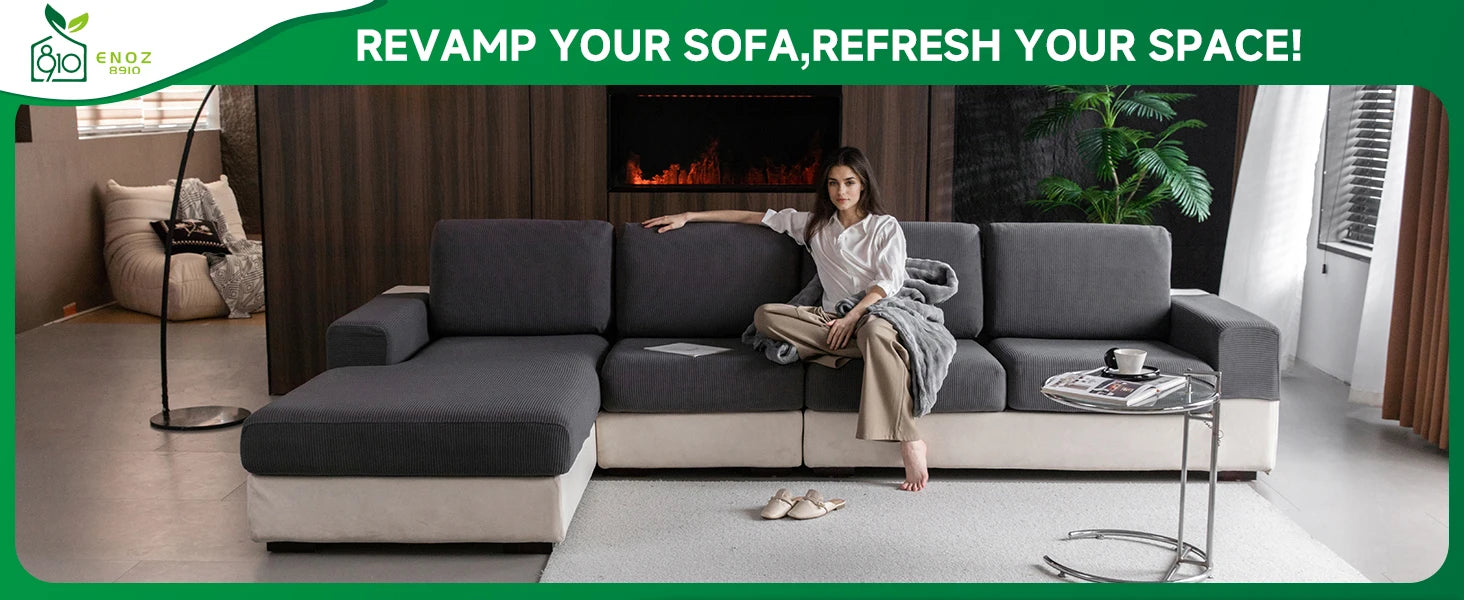 Waterproof Sofa Cover Luxury Adjustable Elastic Couch Cover for Living Room Sofa Seat Cover 1 2 3 4 seater l shaped full set