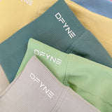 Mallas Dfyne Impact para mujer, sin costuras, para yoga, con efecto push up, para gimnasio, fitness y deportes