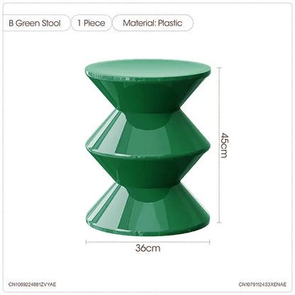 Nordic Stools Ottomans Shoe Changing Stool Small Bench Modern Minimalist Plastic Creative Round Coffee Tables Furniture WHCL+