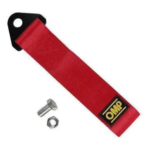 Cuerda de remolque para coche Omp, modificación, gancho de seguro de automóvil, parachoques delantero, cuerda de remolque, cabeza de vehículo, serpentina para coche, accesorios decorativos