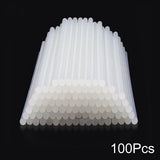 Hot Melt Adhesive Glue Gun 10/20/50pcs Transparent Hot Glue Sticks Silicone Rod for 7/11mm Gun DIY Tools Kitchen Cabinet Storage