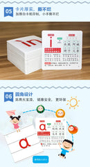 Pinyin cards, children's initial consonants, vowels, whole recognition, syllable learning cards, letter cards