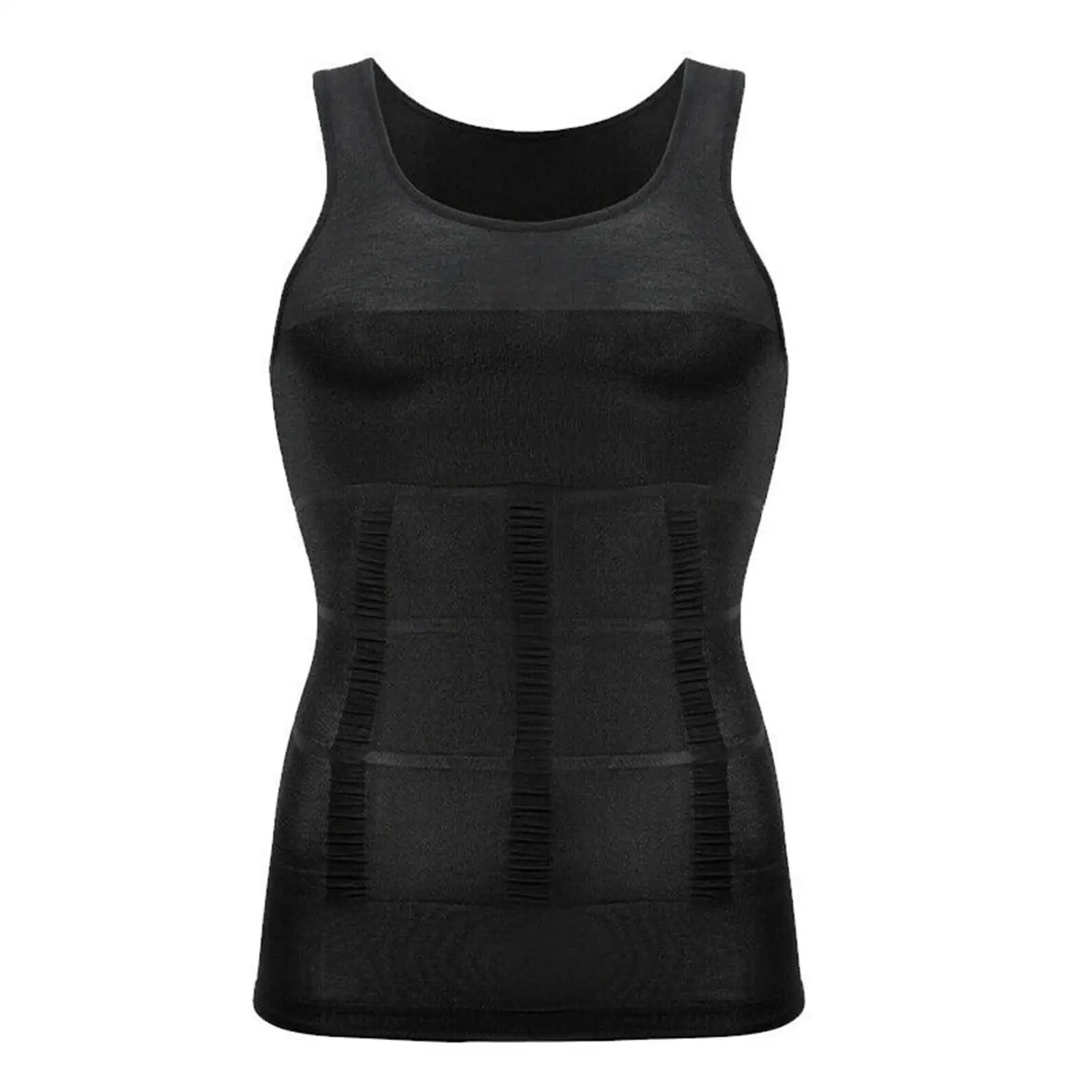 Men Slimming Elastic Body Shaper Vest Tight Skinny Shirt Fitness Waist Compression Abdomen Breathable Sport Vest