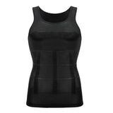 Men Slimming Elastic Body Shaper Vest Tight Skinny Shirt Fitness Waist Compression Abdomen Breathable Sport Vest