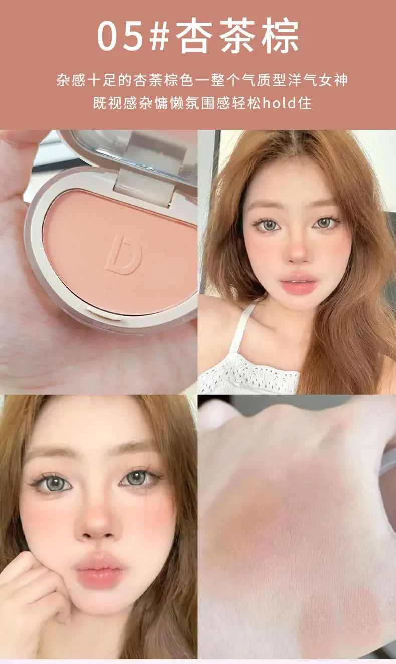 1PC Blush Makeup Palette Cute 7 Color Mineral Powder Blue Pink Rouge Long Lasting Natural Cheek Tint Waterproof Blusher Cosmetic
