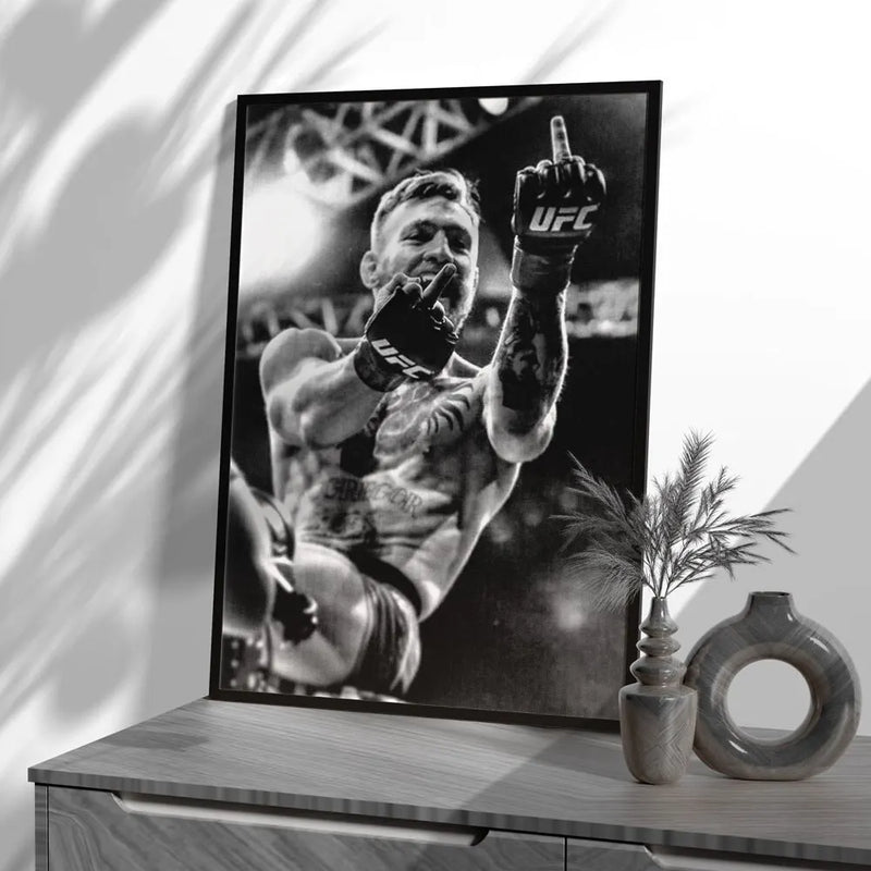 Motivational Conor McGregor Boxing Canvas Print  Professional Boxer Poster Wall Art for Gym Home  Office Decor