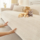 1PC Velvet Thicken Sofa Seat Cover Nordic Universal Sofa Cushion Slipcover Anti-slip L Corner Couch Towel Mat for Living Room