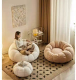 Lazy sofa, small sofa for lying down and sleeping, bedroom balcony leisure chair, cream style lazy chair, tatami chair