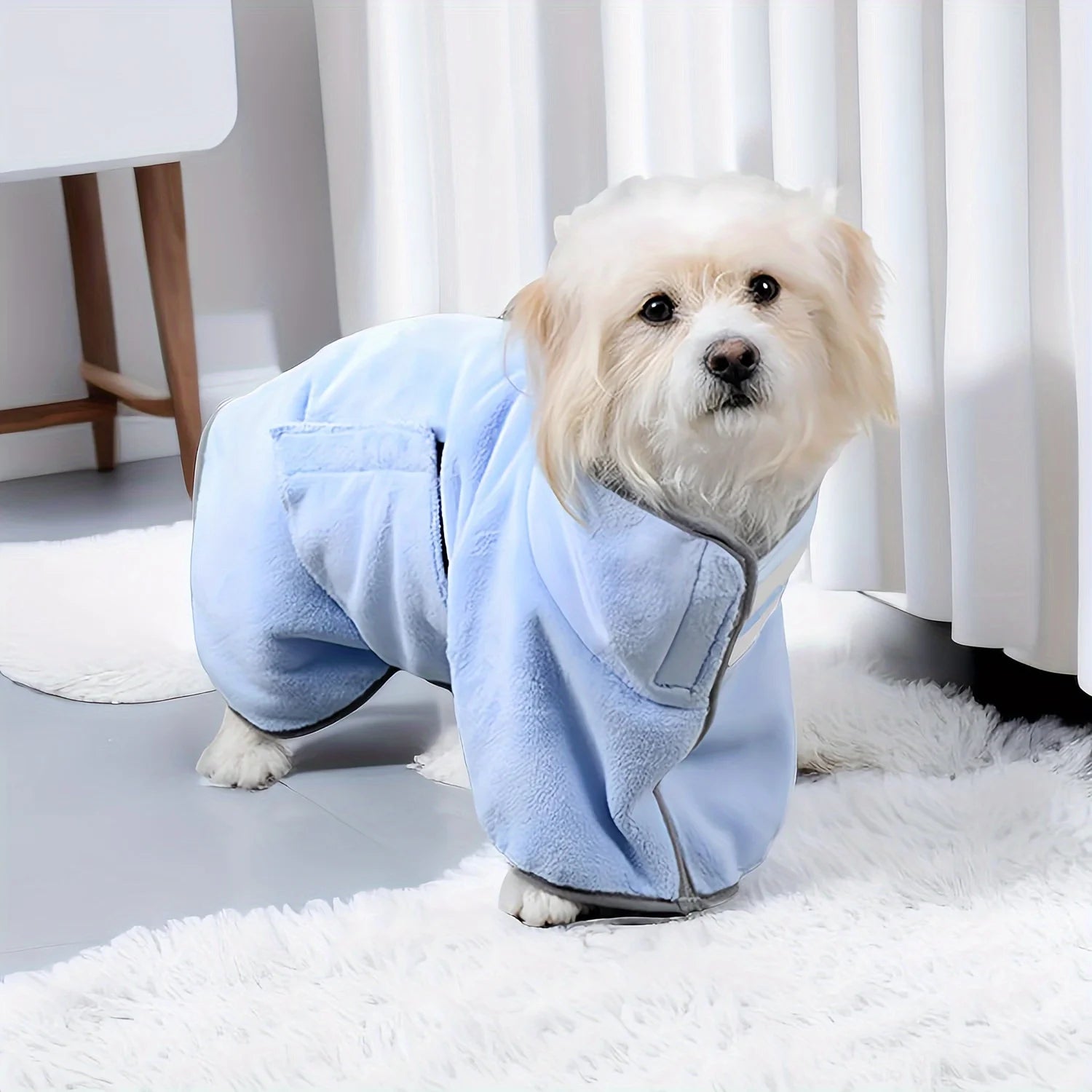 1pc Dog Absorbent Bath Towel, Pet Cooling Absorbent Bathrobe, Bath Towel For Pet Cleaning, Dog Pet Wash Towel