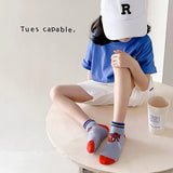 5 Pairs Spiderman Cotton Children's Socks Kids Boys Short Socks Cartoon Baby Spring Summer Socks 1-12 Y