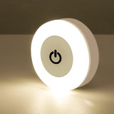 Luz Noturna LED com Sensor de Toque e Economia de Energia – Recarregável via USB, Magnética e Portátil – Ideal para Quartos e Corredores