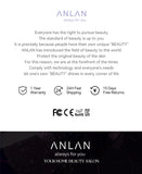 ANLAN Beard Hair Straightening Brush Hot Heated Comb Men Beard Multifunctional Straightener Ceramic Comb Quick Hair Styler