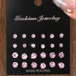 Luxuoso e Simples Brincos Decorativos de Zircônia, Brilhante e Carinhoso, Adequado para Presentes, Festas, Casais, 12 Pares
