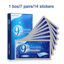 14pcs/box 9D Teeth Whitening Strips Toothpaste Gel Oral Hygiene Care Double Elastic Teeth Bleaching Strips False Teeth Veneers