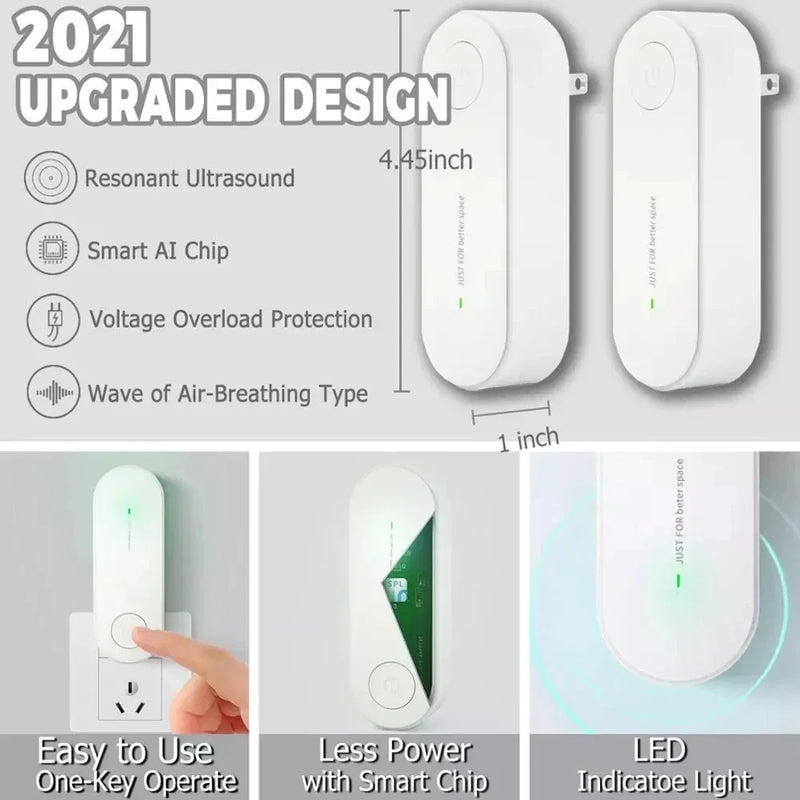 New Xiaomi Ultrasonic Insect Repellent Electronic Mosquito Repellent Mice Spider Cockroach Portable Insecticide Pest Control