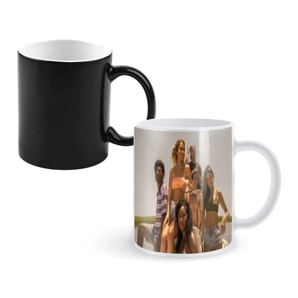 Outer Banks Anime Creativity Color Changing Mug Ceramic Mug Hot Coffee Cup Breakfast Cup Mug Friend Gift