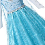 Fantasia de Verão das Rainhas Elsa e Anna – Vestido de Princesa para Meninas e Crianças Pequenas – Ideal para Halloween, Cosplay e Festas (Para 2 a 10 Anos)