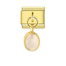 URING New Italian Charm Bracelet Pendant Series Shell Imitation Pearl Heart Personalized Assembly Chain Y2k DIY Making Jewelry