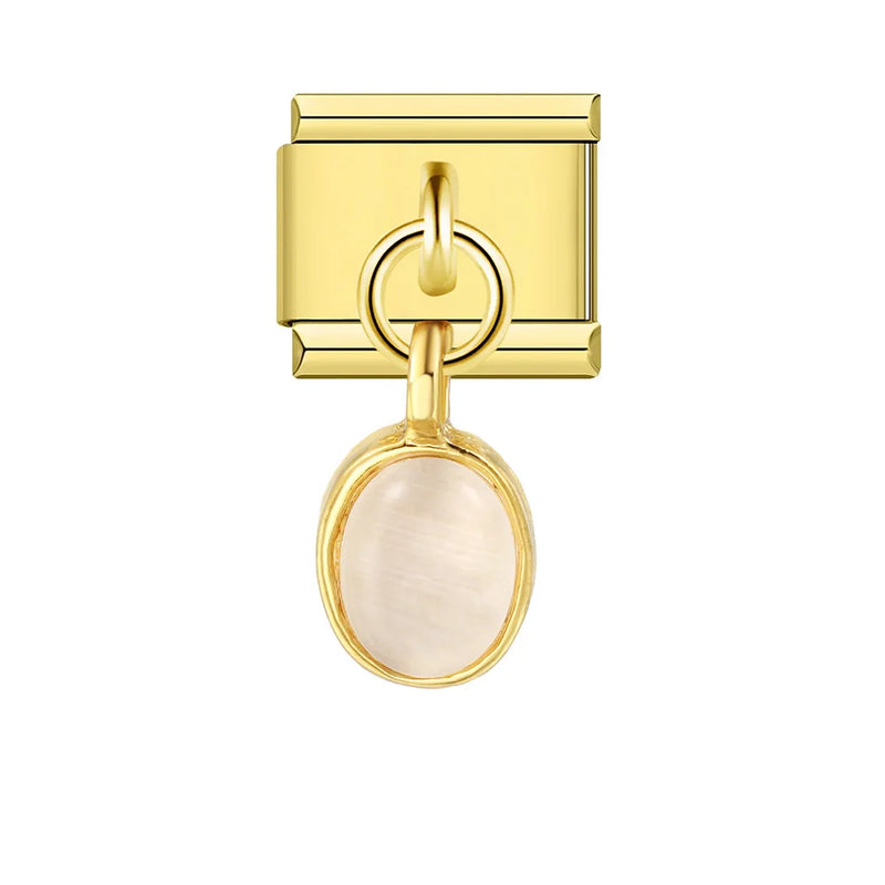 URING New Italian Charm Bracelet Pendant Series Shell Imitation Pearl Heart Personalized Assembly Chain Y2k DIY Making Jewelry