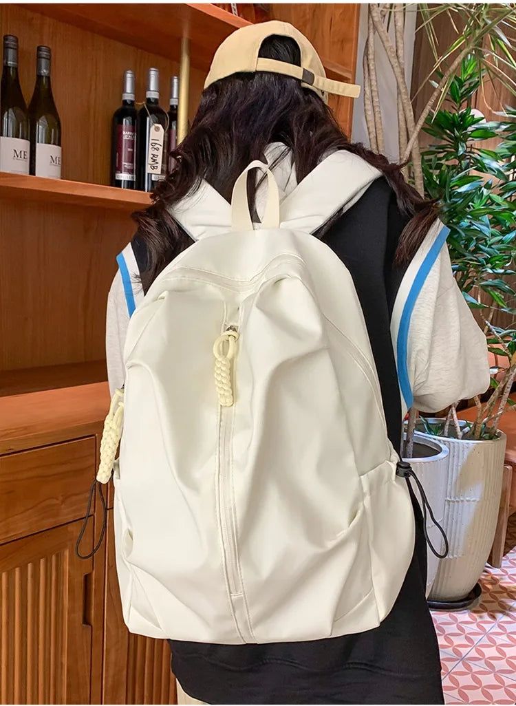 Large Capacity Schoolbag for Boys and Girls, High School and College Students, Simple Casual Sports Backpack, Fashion Travel Backpack