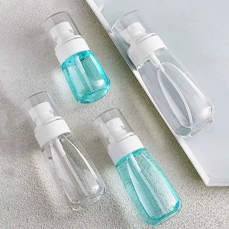 30ml 60ml Travel Spray Bottle Transparent Plastic Bottle Lotion Pump Travel Perfume Fine Mist Toner Bottles Refill Lotion Bottle