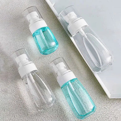 30ml 60ml Travel Spray Bottle Transparent Plastic Bottle Lotion Pump Travel Perfume Fine Mist Toner Bottles Refill Lotion Bottle