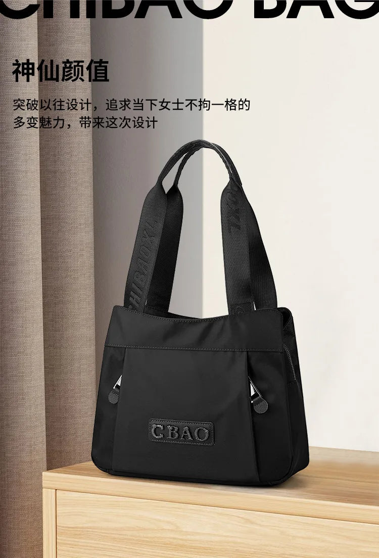 New Women's Bag Luxury Designer Oxford Cloth Handbag Women Shoulder Bag High Quality Fashion Solid Color Female Bags