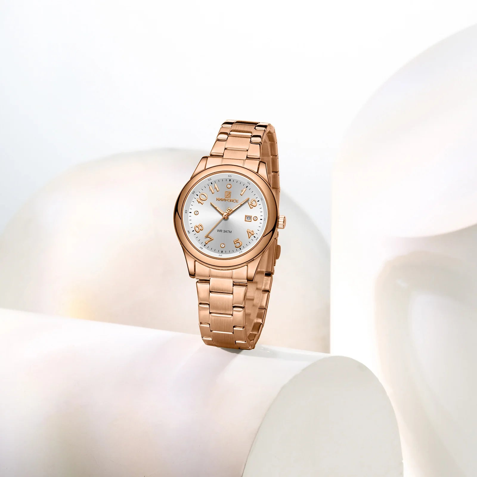 NAVIFORCE Luxury Watch for Women Waterproof Luminous Date Stainless Steel Ladies Quartz Watches Fashion Casual Wristwatch Girl