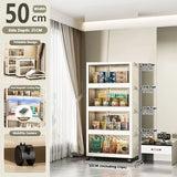 Storage Cabinet Folding Storage Box Home Living Room Toy Cabinet Storage Rack Snack Cabinet Installation-Free Kitchen Storage Cabinet Folding Storage Cabinet Organizer