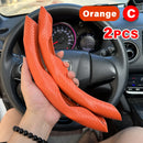 38cm Car Steering Wheel Covers Booster Micro Fiber Leather Auto Interior Decorative Accessories Universal Carbon Fiber Looking