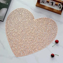 Placemats Set of 1/4Pc Light Luxury Placemat Table Mat Wide Application PVC Table Decor Round Protector Mat Heat Resistant Pad