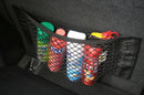 Car Seat Back Organizer Trunk Net Mesh Pocket Elastic String Net Magic Sticker Universal Portable Storage Bag Car Accessories