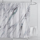 Cortina de ducha impermeable de mármol, cortina de ducha impermeable para decoración de baño, cortina de ducha impresa, lavable, con ganchos