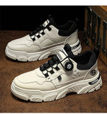 Summer Men's Casual Shoes Leather Men's Sneakers Comfortable Soft Male Walking Board Shoes Platform Shoe for Men Men's Sneakers